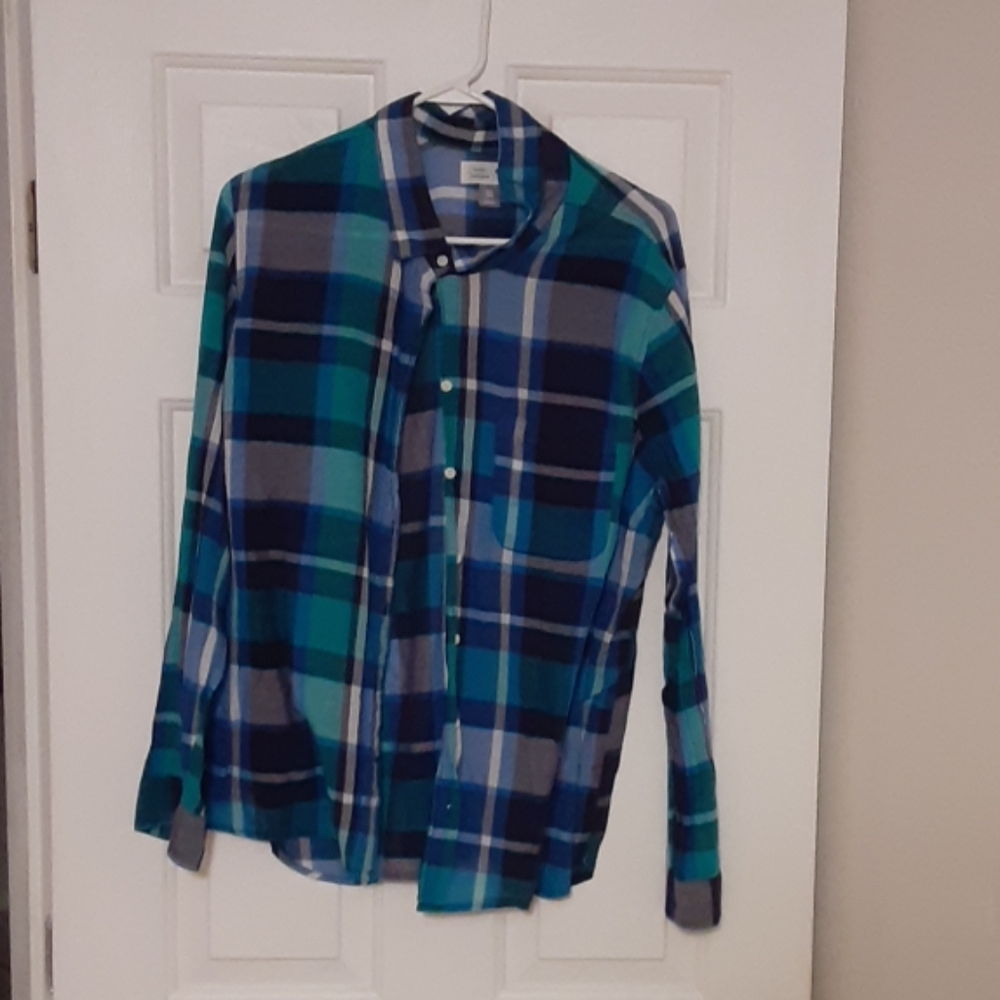 Flannel blue shirt